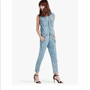 LUCKY BRAND BOILERSUIT DENIM JUMPSUIT